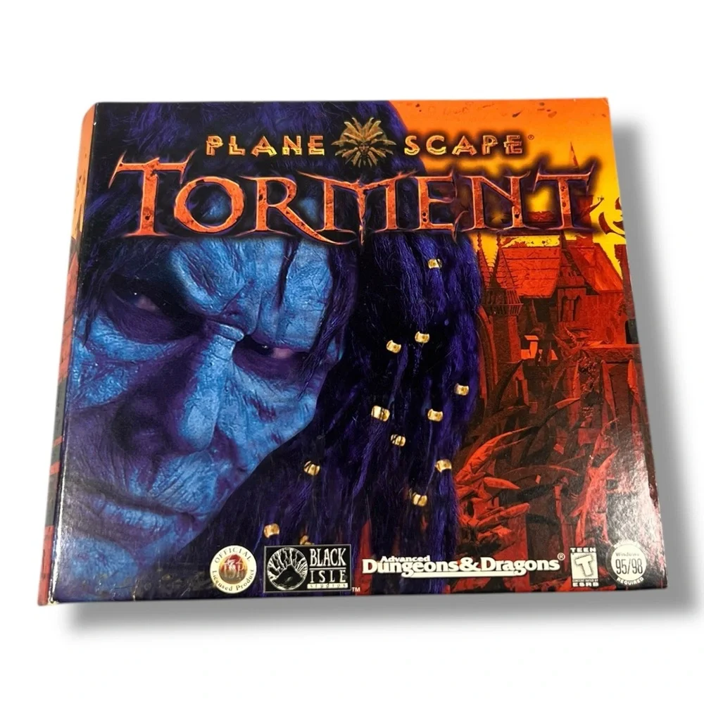 Planescape: Torment PC 4 Disc Game 1999 Advanced Dungeons & Dragons Black Isle